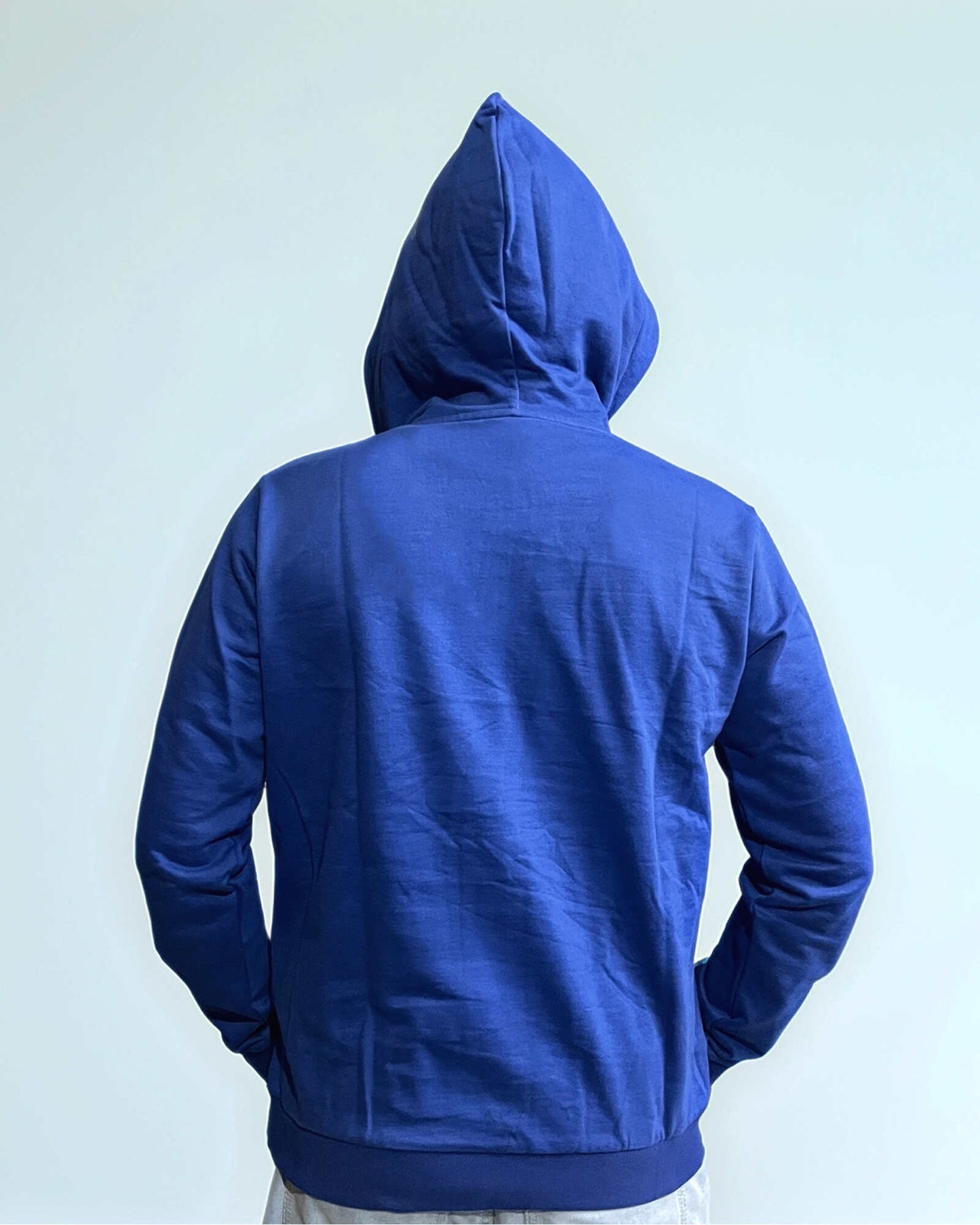 Mens Half Zipper Royal Blue Hoodie.