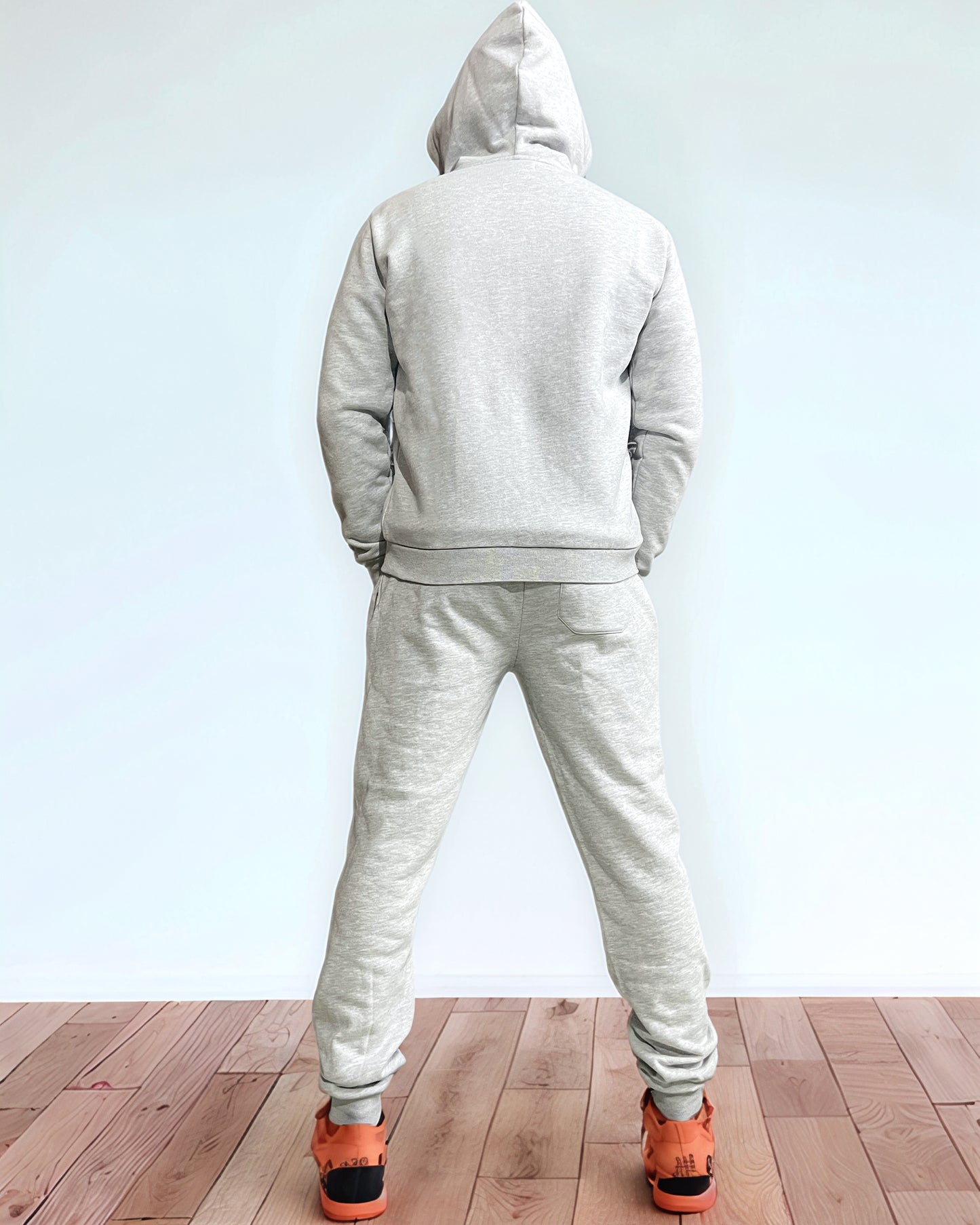 Greymelange Tracksuits for men (Zipper Hoodie + Trousers)