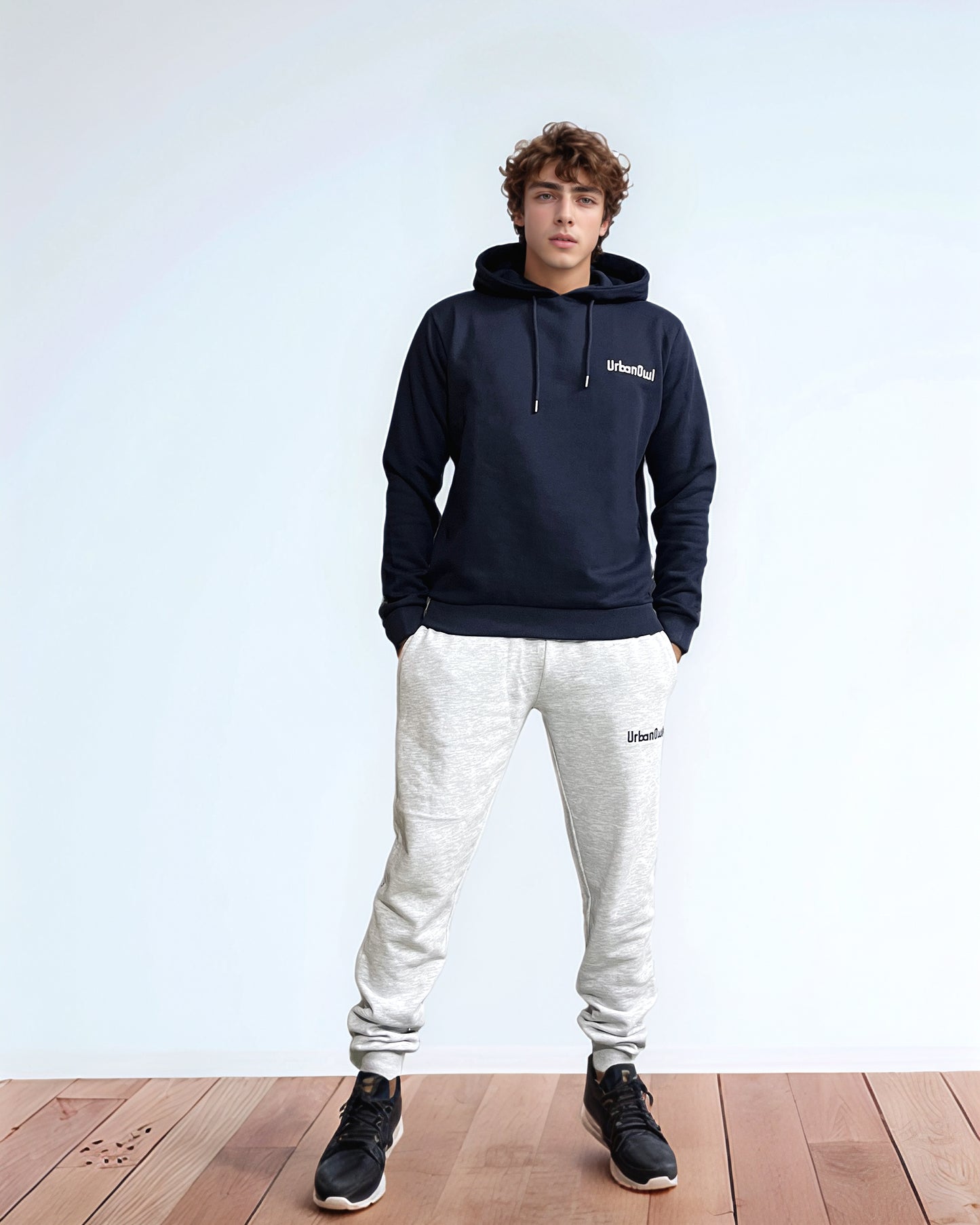 Midnight Blue Pullover Hoodie for Men
