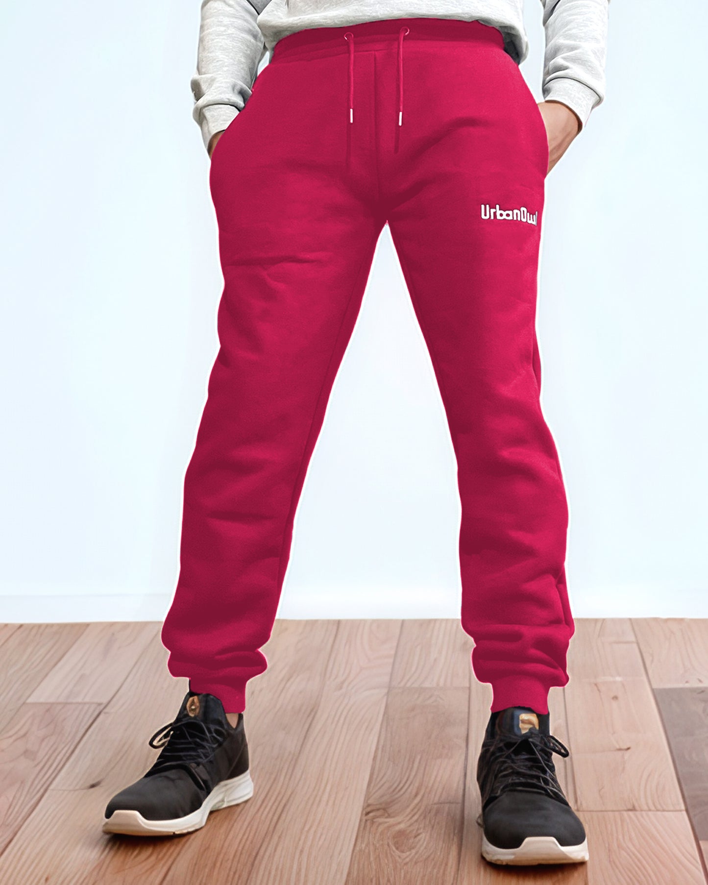 Men's Red Fleece Jogger.