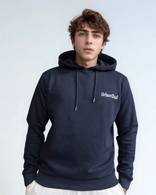 Midnight Blue Pullover Hoodie for Men