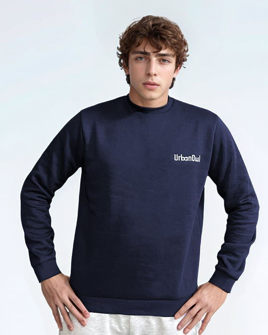 Midnight Blue Crewneck Sweatshirt.