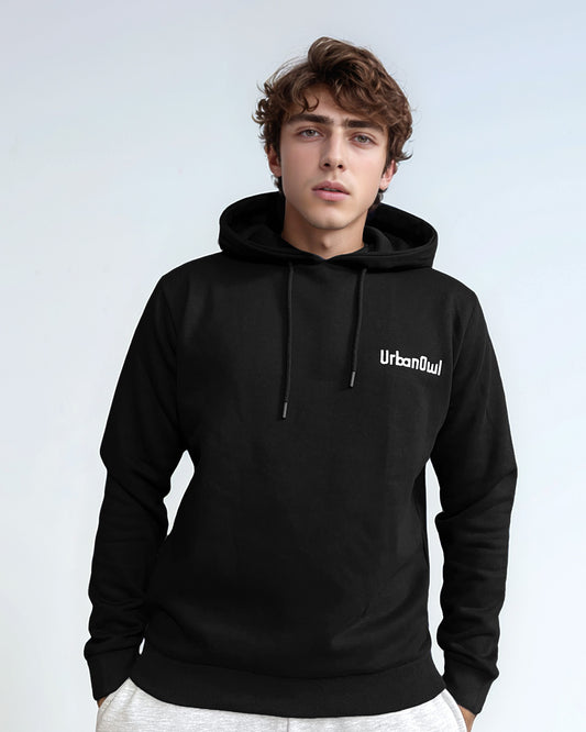 Black Pullover Hoodie for Men